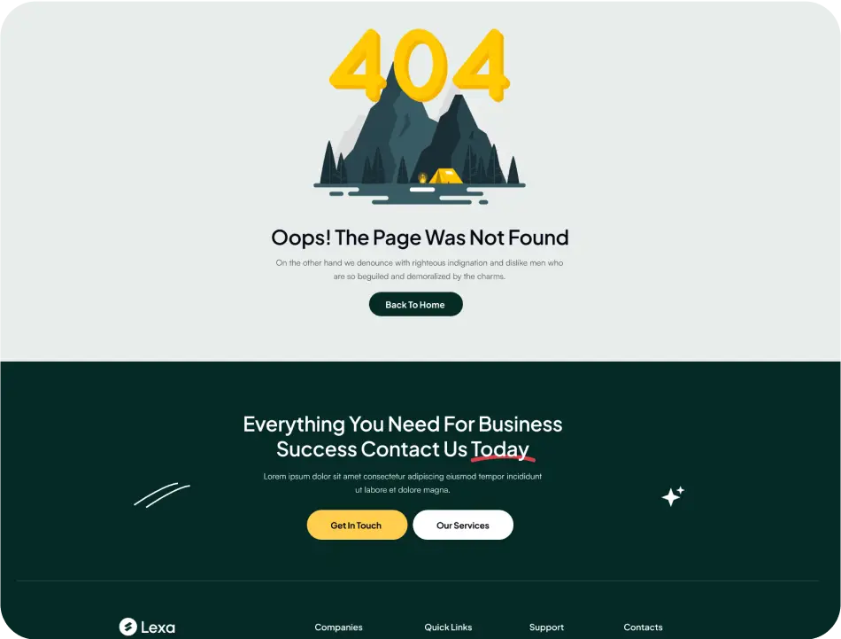 404 page